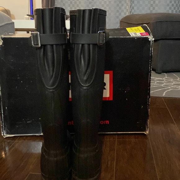 Hunter Original Black Adjustable Boots - Picture 3 of 4